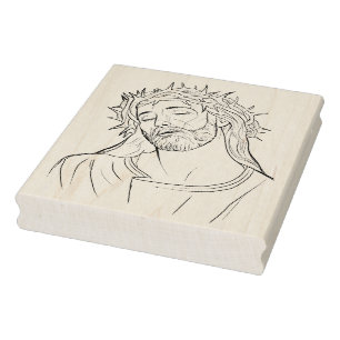Tampons Encreurs Jesus buste 2 illustration Timbre d'art motif