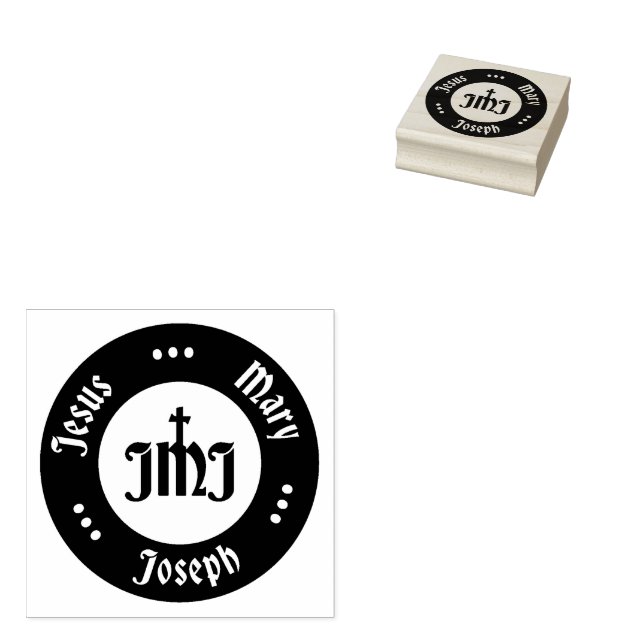 Tampons Encreurs JMJ : Jésus, Marie, Joseph Logo (Tamponné)