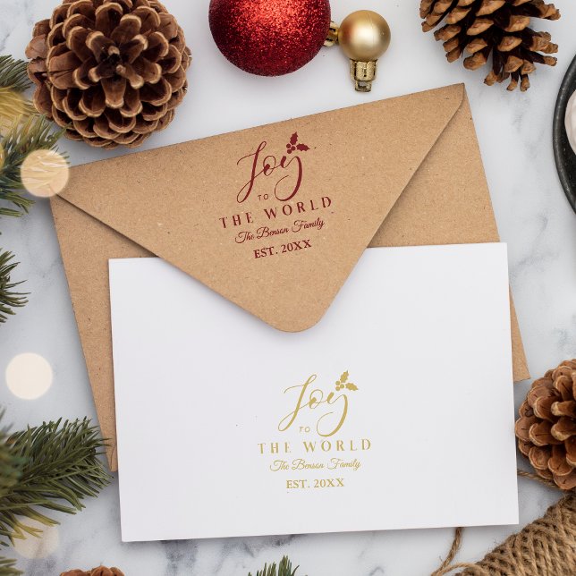 Tampons Encreurs Joie de Noël au monde Citer un script fantastique (Créateur téléchargé)