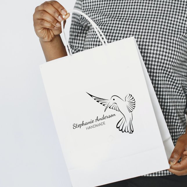 Tampons Encreurs Joli colibri sur mesure fait main grande (Créateur téléchargé)