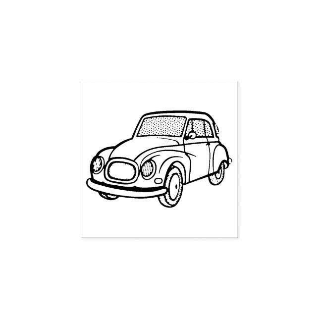 Tampons Encreurs Joli petit timbre en caoutchouc de voiture (Impression)