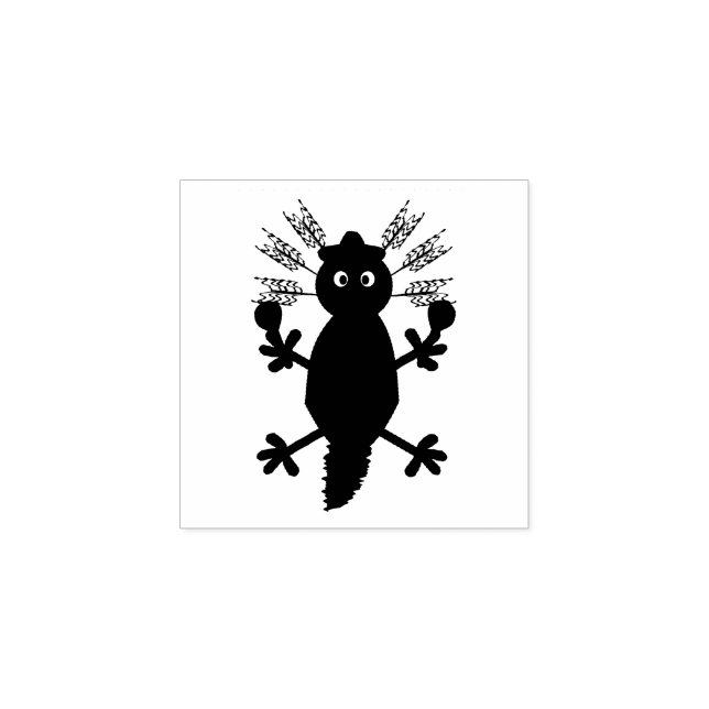 Tampons Encreurs Jour de l'Axolotl mexicain mort (Impression)