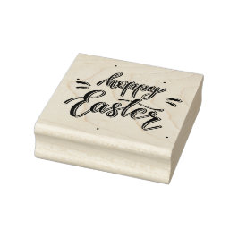 Tampons Encreurs Joyeuses Pâques Typographie Moderne | Vacances