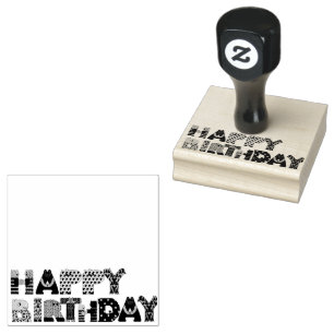 Tampons Encreurs Joyeux Anniversaire Animaux Lettres