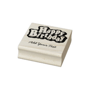 Tampons Encreurs Joyeux anniversaire - Texte do-it-yourself
