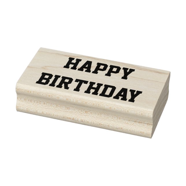 Tampons Encreurs Joyeux Anniversaire Tous les Casquettes Gras Polic (Tampon)
