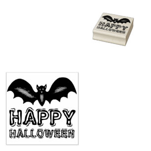 Tampons Encreurs Joyeux Halloween Volant Black Bat Trick ou Treat
