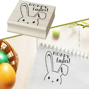 Tampons Encreurs Joyeux lapin de Pâques Cartoon mignon printemps dr