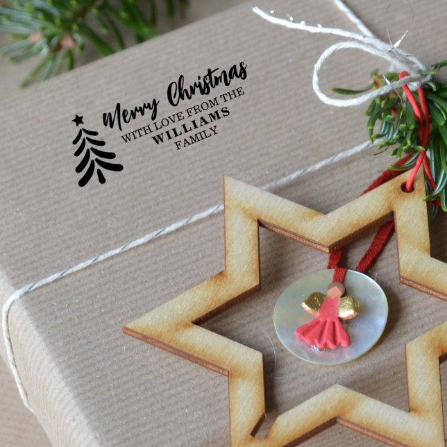 Tampons Encreurs Joyeux Noël avec amour de (coutume) Famille (Créateur téléchargé)