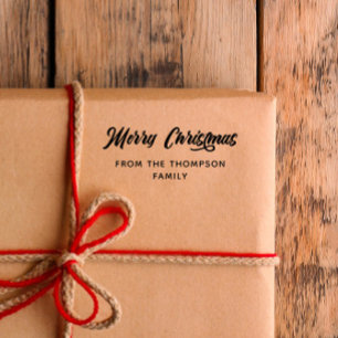 Tampons Encreurs Joyeux Noël en calligraphie gras De