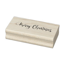 Joyeux Noël Moderne Calligraphie Bois Art Timbre