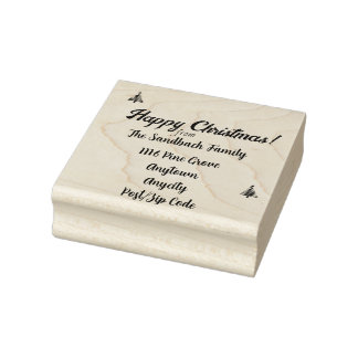Tampons Encreurs Joyeux Timbre de Noël. Personnalisable 