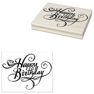 Tampons Encreurs Joyeux timbre en caoutchouc d'anniversaire