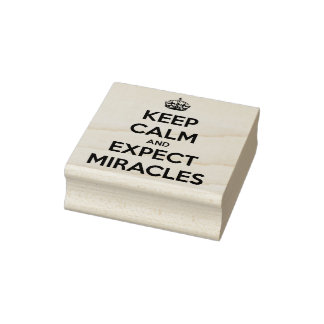 Tampons Encreurs Keep Calm and Expect Miracles rubber stamp