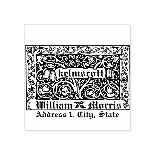Tampons Encreurs Kelmscott par Willaim Morris en 1891 (Impression)