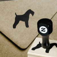 Kerry Blue Terrier Chien race Silhouette