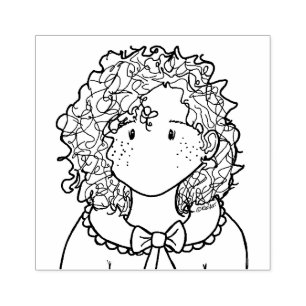 Tampons Encreurs ©️ Kim Niles CURLY TITRE EN caoutchouc