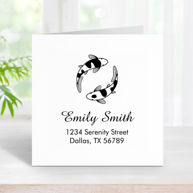 Tampons Encreurs Koi Fish Adresse (Créateur téléchargé)