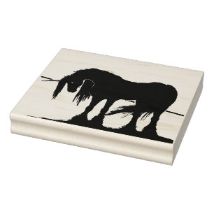 Tampons Encreurs La licorne noire mystique (ligne)