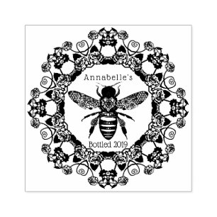 Tampons Encreurs L'abeille victorienne personnalise le timbre