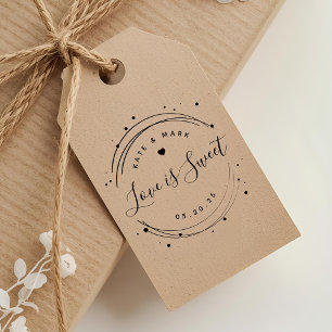 Tampons Encreurs L'Amour Circulaire Moderne est la Faveur Mariage D