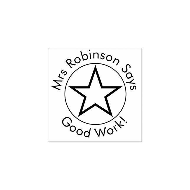 Tampons Encreurs L'Enseignant Dit Bon Travail (Impression)