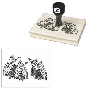 Tampons Encreurs Les oiseaux qui chattent