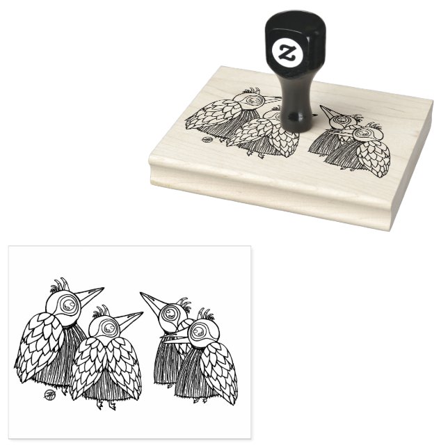 Tampons Encreurs Les oiseaux qui chattent (Tamponné)