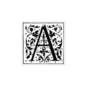 Tampons Encreurs Lettre décorative Vintage monogramme A