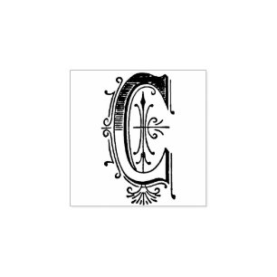 Tampons Encreurs Lettre décorative Vintage Monogramme A