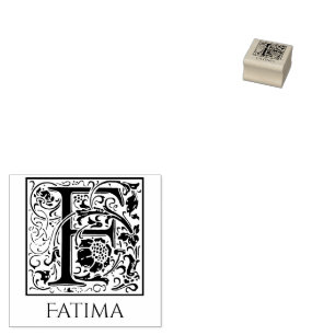 Tampons Encreurs Lettre F Vintage Première lettre avec nom personna