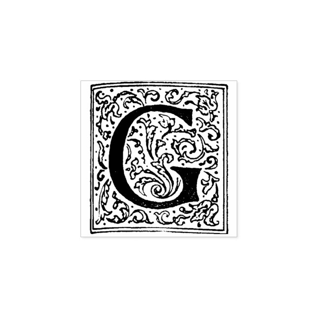 Tampons Encreurs Lettre initiale Vintage G (Impression)
