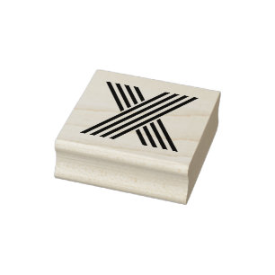 Tampons Encreurs Lettre monoton X Timbre en caoutchouc