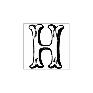 Tampons Encreurs Lettre    Vintageinitiale H monogramme
