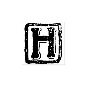 Tampons Encreurs Lettre    Vintageinitiale H monogramme