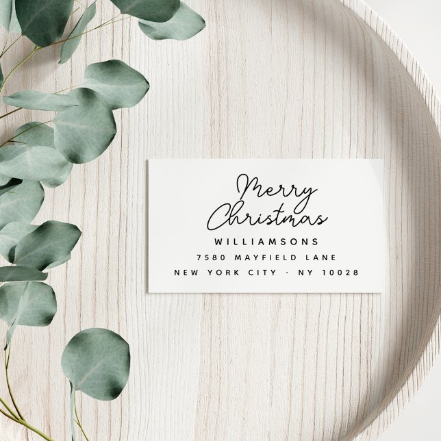 Tampons Encreurs Lettres modernes Joyeux Noël Nom de famille (Créateur téléchargé)