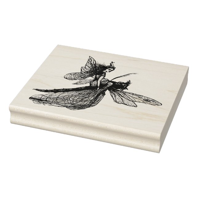 Tampons Encreurs libellule avec fée (Tampon)