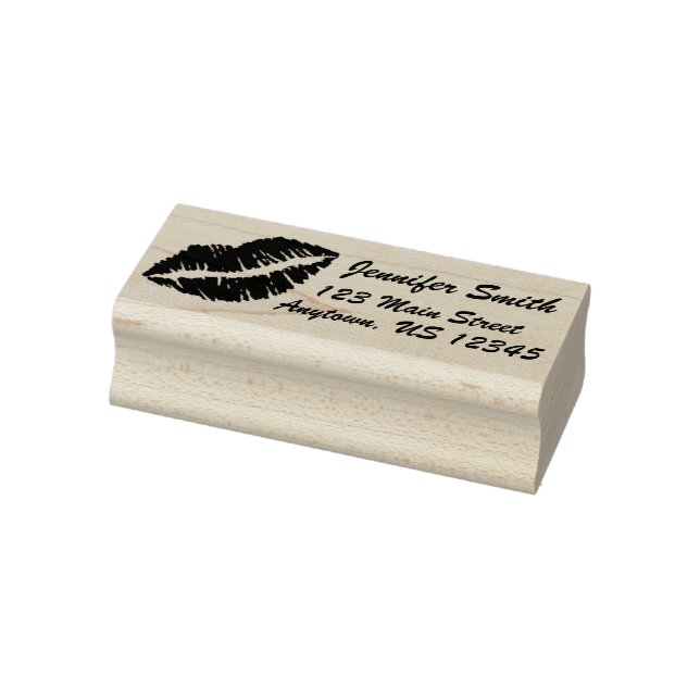 Tampons Encreurs Lipstick Lips Kiss Imprimer l'adresse personnalisé (Tampon)