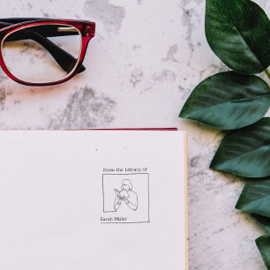 Tampons Encreurs Lire Le Livre D'Enseignant Moderne De La Bibliothè