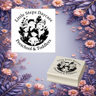 Tampons Encreurs Little Steps Daycare Preschool And Toddlers Custom