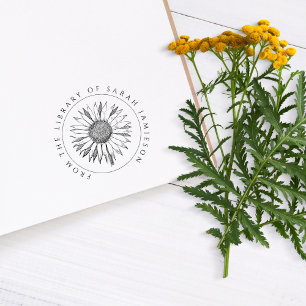 Tampons Encreurs Livre de tournesol rond simple et élégant