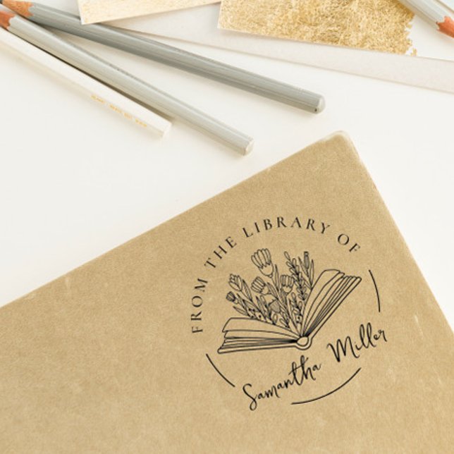 Tampons Encreurs Livre Personnalisé De La Bibliothèque De | Lover d (Créateur téléchargé)