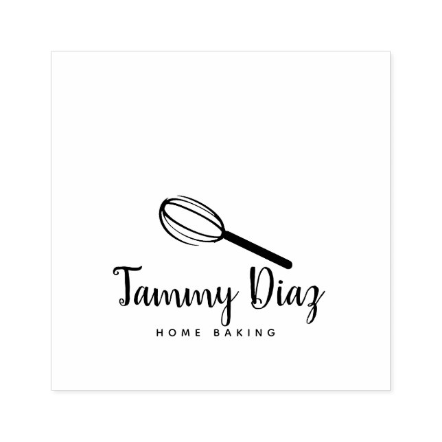 Tampons Encreurs Logo Baker Whisk Cupcake (Impression)