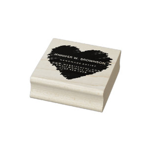 Tampons Encreurs Logo Big Heart Sketch
