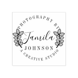 Tampons Encreurs Logo circulaire de succursale Photographie Studio 