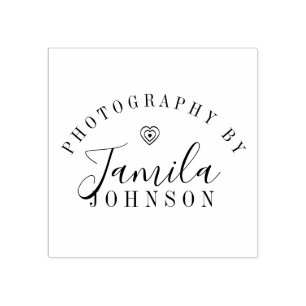 Tampons Encreurs Logo cœur Studio d'artiste de photographie