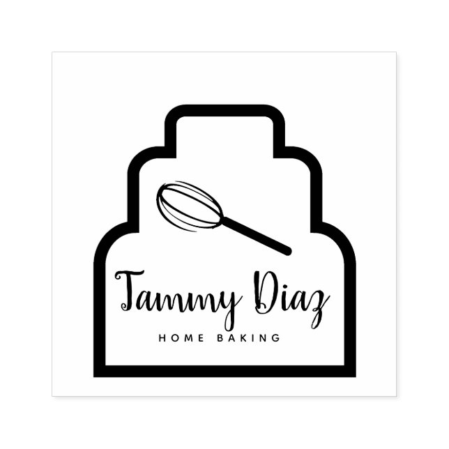Tampons Encreurs Logo de gâteau de boulangerie à la miette (Impression)