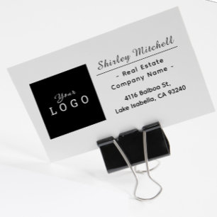 Tampons Encreurs Logo de l'entreprise immobilière Nom et adresse pe