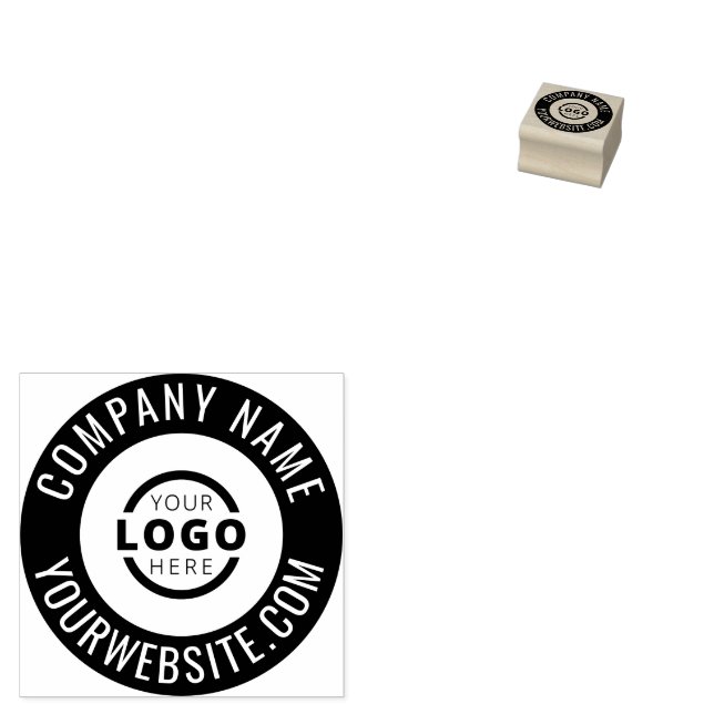 Tampons Encreurs Logo de l'entreprise personnalisée Site Web Nom de (Tamponné)