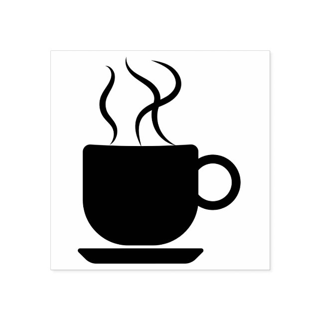 Tampons Encreurs Logo de tasse chaude de café (Impression)